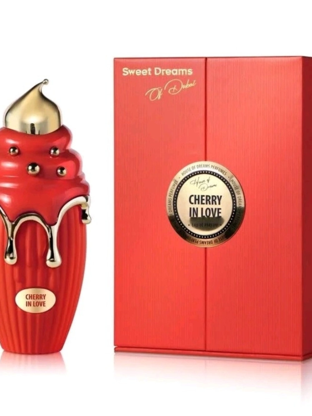 Sweet Dreams Cherry In Love Bath & Body Set - Red and Gold Accents